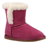 Hush Puppies Ashlynn Mockasiner i mocka för flickor