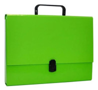 Office Products pärm-/fack A4 5 cm med handtag och dragkedja ljusgrön