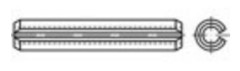 TOOLCRAFT TO-5379441 Rörhylsor i rostfritt stål 100 st