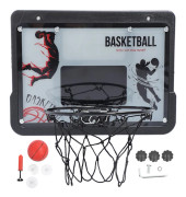 Bärbar basketkorg för barn med vikbar bakplatta och sugkoppar för inomhus- och utomhusbruk