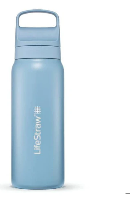 Lifestraw - Isolerad filtreringsflaska LifeStraw Go i rostfritt stål - 500 ML - Blå