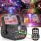 DJ-laserprojektor - R&G fjärrkontroll - Röd laser 650nm & grön 532nm - LED RGB 3W - 5V trådad IP20 RVB (LED-lampor)