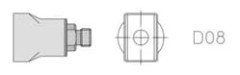 Weller D08, Varmluftsmunstycke, Weller, HAP 1, HAP 200, 1 styck, 1,5 cm, 10 mm