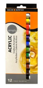 Akrylfärgset - DALER ROWNEY - 12 tuber à 12 ml - Flerfärgad - Blå - Blank