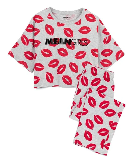 Mean Girls Pyjamas för kvinnor/damer med läppstift