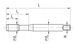 Fanar gängtapp M12x1 NGMM/1 DIN-2181D (6H) HSS