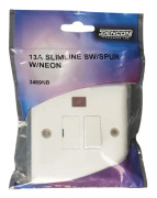 Dencon Slimline 13A sporre med neon