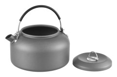 1,4L anodiserad aluminium campingvattenkokare med silikonhandtag för camping och backpacking