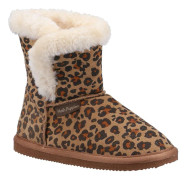 Hush Puppies Ashlynn Leopardmönstrade Mockatofflor för Flickor