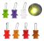 Säker reflekterande nyckelring för väska ryggsäck hänge björn ornament reflexer Orange yellow