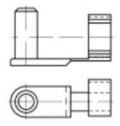 TOOLCRAFT fjäderbultar 40 mm galvaniserat stål 160340, 10 st (Ø x L) 10 x 40 mm