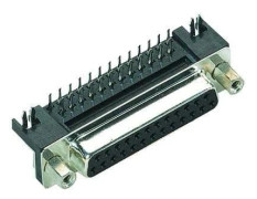 Harting DSUB SV FE SSDP ANG-US 15P AU3, D-Sub 15-pin F, Svart, Metallisk, Polybutylentereftalat (PBT), Stål, Termoplastisk harts, Kopparlegering, 1...