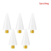 5 st utbytbara nagelpiercing vaxpenna huvud Pärlor Rhinestones Vita onesize