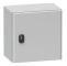 SCHNEIDER ELECTRIC Väggskåp metall S3D, 400 x 300 x 200 mm HxBxD RAL7035 med monteringsplatta, IP66, 1 dörr