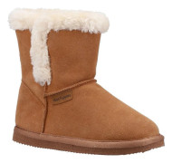 Hush Puppies Ashlynn Mockasiner i mocka för flickor