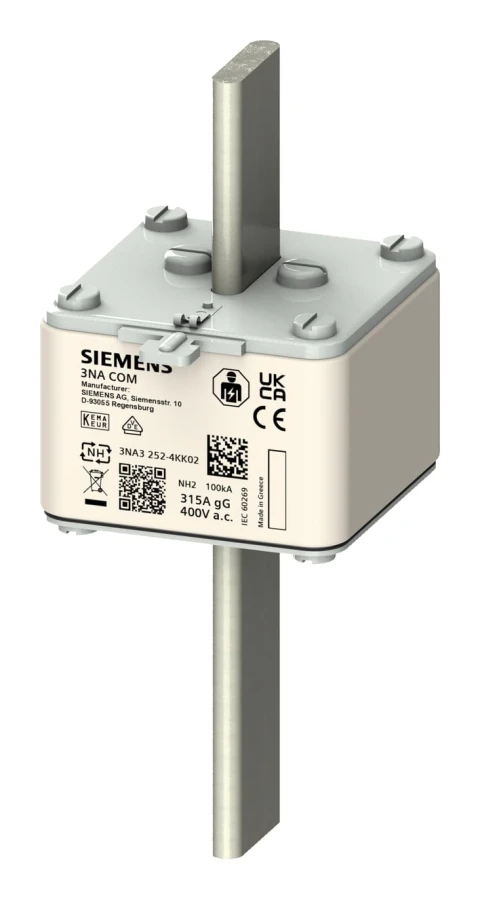 Siemens 3NA32524KK02 NH-Sicherung Sicherungsgröße = 2 1polig 315 A 400 V 1 St., 270 mm, 200 mm, 105 mm, 630 g