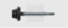 Borrskruv 4,8 mm 25 mm utvändig sexkant stål galvaniserat 100 st SWG 2114825420