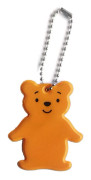 Säker reflekterande nyckelring för väska ryggsäck hänge björn ornament reflexer Orange yellow