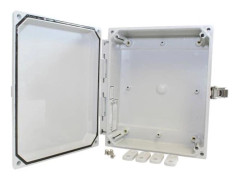 Hammond Electronics väggmonterat kapslingsskåp 252 x 207 x 69 polykarbonat ljusgrå