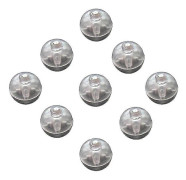 150 st led rund bollljus tumbler ballongljus mini lysande lampor för papper lykta jul bröllopsfest dekoration (vitt ljus)