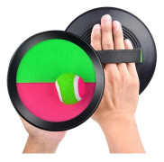 Kast- och fångstset för barn och familj: 2 klibbiga racketar, 1 boll, roligt trädgårds- och familjespel.