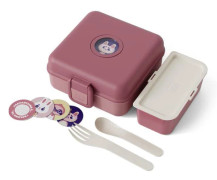 MONBENTO Children's Sandwich Box - Snacky Rose Blush - Lids Included - BPA Free - 850 ml