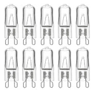 G9 Halogenlampa 28W 230V, 370LM 2700K Varmvit Dimbar, G9 Kapsellampor, för Ljuskronor, Landskapsljus, Vägglampor, Skåpbelysning, 10-pack