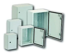 Eti-Polam utomhus väggkapsling GT 80-60-25 med plåt 800x600x250 mm IP65 grå - 001102133