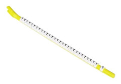 TE Connectivity STD02W-2 märkningsklämma, tryckt 2, yttre diameterområde 1 till 1,80 mm, 341158-000