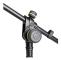 Gravity MS 2321 B, Boom mikrofonstativ, Rund fot, Svart, Stål, Metall, 270 mm