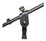 Gravity MS 2321 B, Boom mikrofonstativ, Rund fot, Svart, Stål, Metall, 270 mm