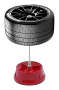 Bärbart Däckbalanseringsverktyg, Högkvalitativ aluminiumlegering, 30 cm diameter bas, Lämplig för olika däckstorlekar, Precision däckbalansering