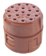Lapp EPIC SIGNAL M23, Rak, Honkoppling, 50 V, 7 A, Brun, Metall