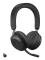 Jabra Evolve2 75 - Headset - på örat - Bluetooth - trådlös - aktiv brusradering - USB-C - ljudisolerande - svart - med laddningsställ - Certifierad...