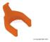PatchSee PatchClip OR/PC - Connector farvekodning - orange (pakke med 50)