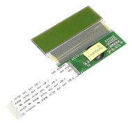 Display Elektronik LC-display svart (B x H x D) 66.6 x 23.3 x 4.2 mm DEM16224SYH