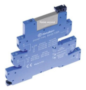 Finder 93.63.7.024 relä-/sockel med hållbygel med LED med EMC-utrustning för reläspole Passar till serie: Phoenix Contact Serie EMD-SL Finder 34.51...