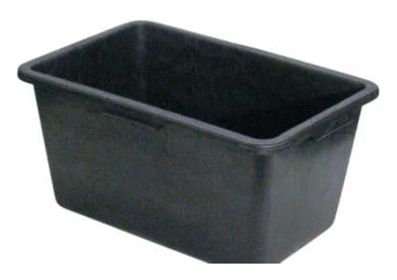 Fyrkantig murarbalja svart 65 liter