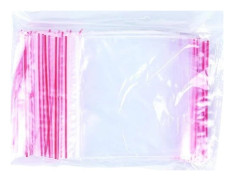 Office Products spår-/zip-påse LDPE 100x100 mm 100 st transparent