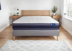 Madrass- och boxspringset 160x190 cm - Actilatex Morpho - Grå boxspringkit