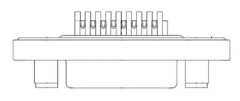 Molex 1731100036 D-SUB kontaktanslutning, poltal: 15, lödning, 1 st Bulk