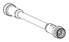 Molex 1300250051 Sensor-, ställdonskontakt, Uttag , Kontakt 0,50 m Polantal (RJ): 5 1 st
