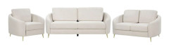 Soffgrupp Trosa Beige/guld - Beige/guld
