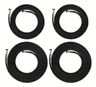 4-pack elastiska ersättningssnören för nollgravitationsstolar, slitstarkt Oxfordtyg, universell reparation av uteplatsstolar, svart