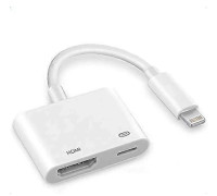 Lightning till HDMI-adapter 1080P Digital AV-dongel MFi-certifierad Plug and Play för iPhone iPad iPod till TV-projektor Monitor