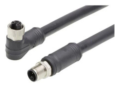 Molex 1205010144 sensor-/aktuatorkontakt M12 anslutning vinklad kontakt, rak 5 m poltal (RJ): 4 1 st