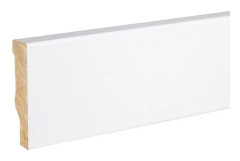 Plint Loupsburg MDF 10 x 40 x 2500 mm Vit Fyrkant av PROVISTON