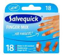 Plåster SALVEQUICK Finger mix 18/fp 12st