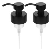 Pumphuvuden för tvåldispenser i rostfritt stål, universell ersättningspump för lotionflaskor, avfallsreducering, 2-pack för badrum, 44 mm gänga