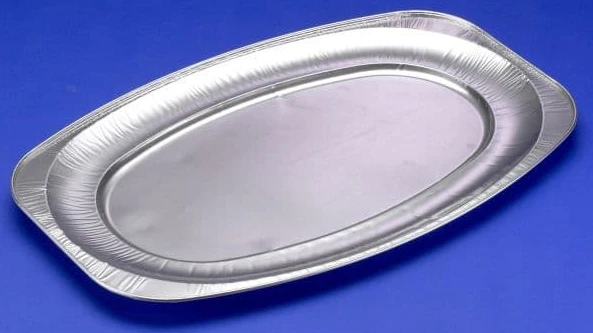 Serveringsfat, Plus Pack, rektangulär 548 x 359 x 22 mm, aluminium, large, förpackning med 10 st